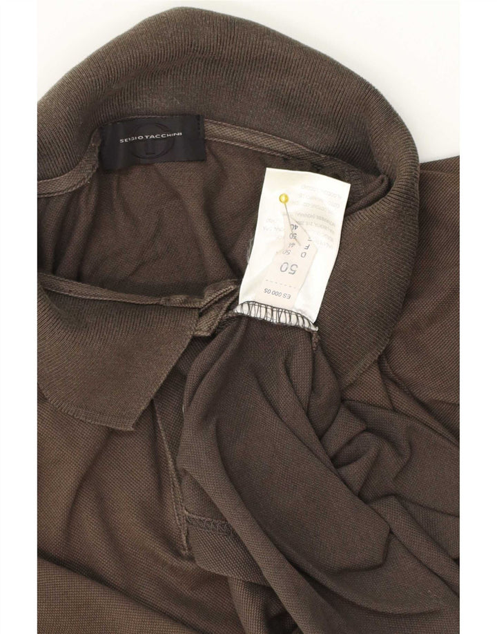Polo Uomo Sergio Tacchini IT 50 Marrone Medio Cotone