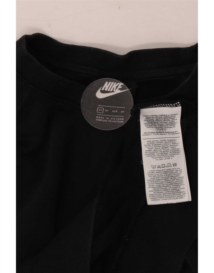 Felpa con grafica Nike da uomo XS in cotone nero