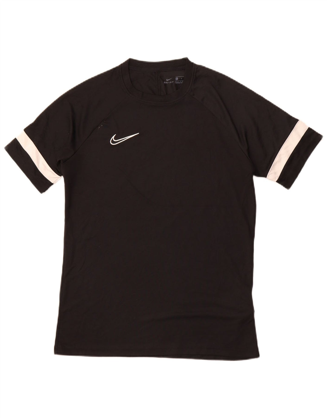 T-shirt da uomo NIKE Top medio nero poliestere sportivo