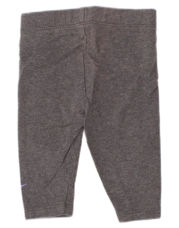 Leggings grafici Nike per neonata 0-3 mesi in cotone grigio