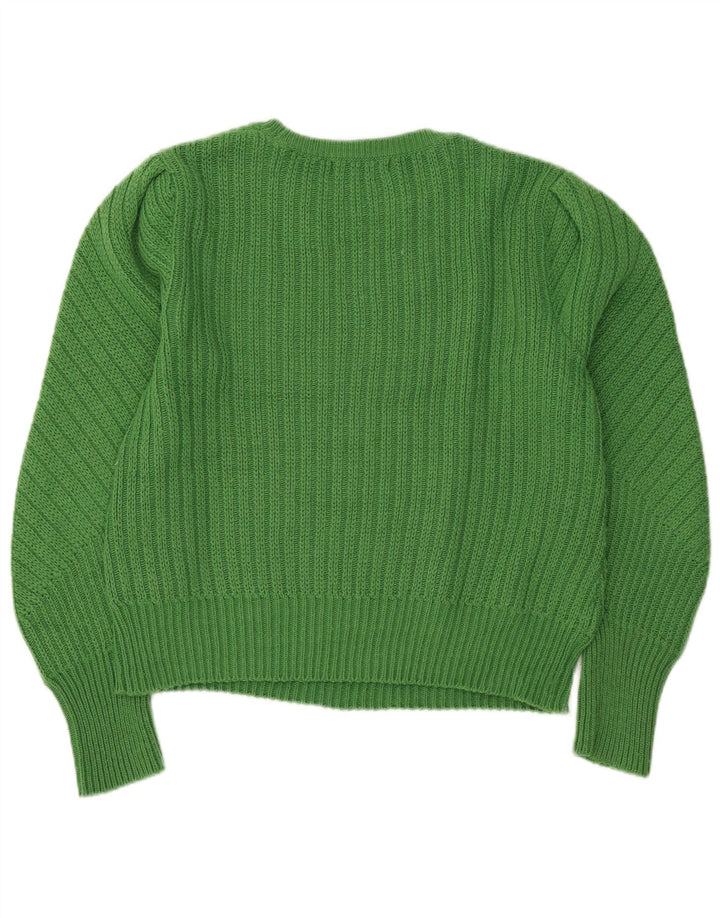 Maglione maglione con scollo a barca da donna Marks & Spencer UK 12 Verde medio