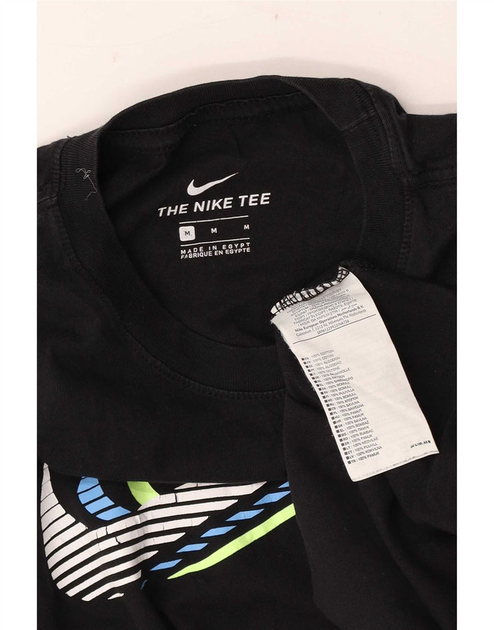 T-shirt grafica da uomo Nike Top in cotone nero medio