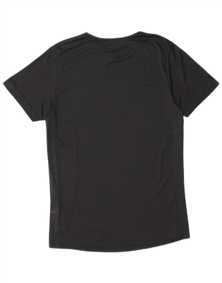 T-shirt da uomo Umbro Top piccola in poliestere a righe nere