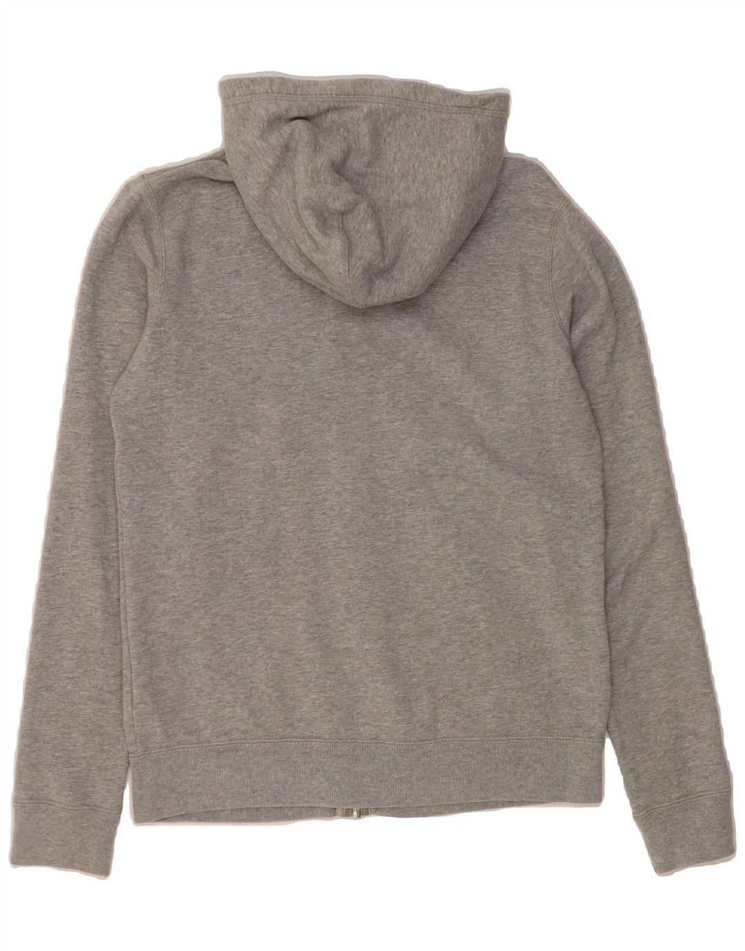 NIKE Womens Zip Hoodie Sweater UK 14 Medium Grey Cotton Vintage Nike and Second-Hand Nike from Messina Hembry 