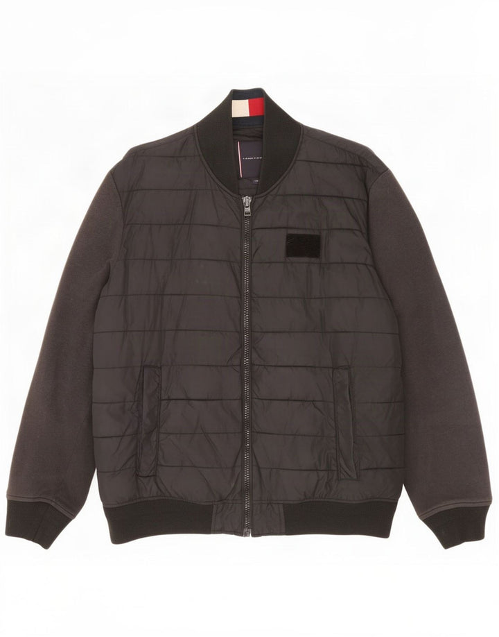 Giacca imbottita da uomo Tommy Hilfiger UK 44 2XL Poliammide nera