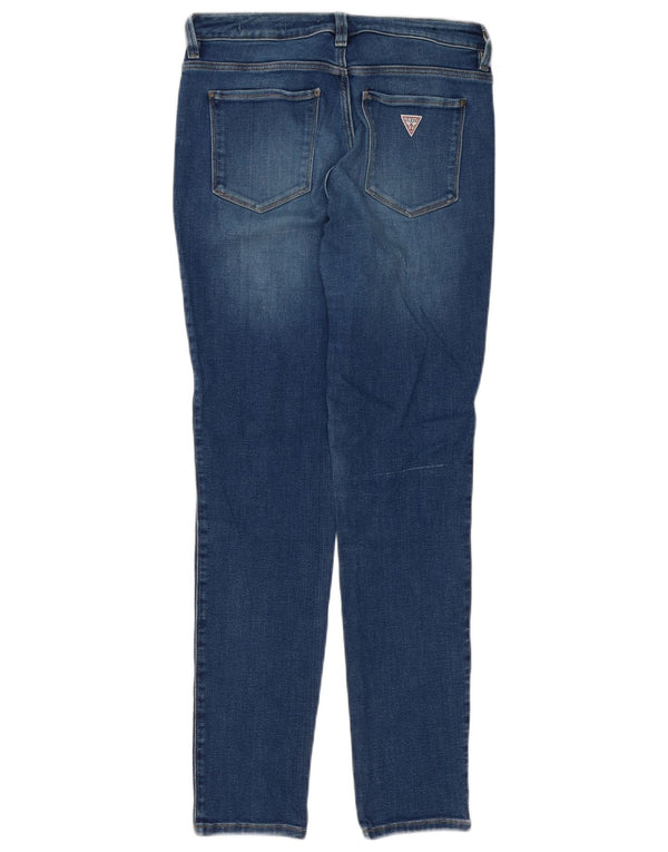 Jeans skinny Guess Curve a vita media da donna W30 L30 Blu