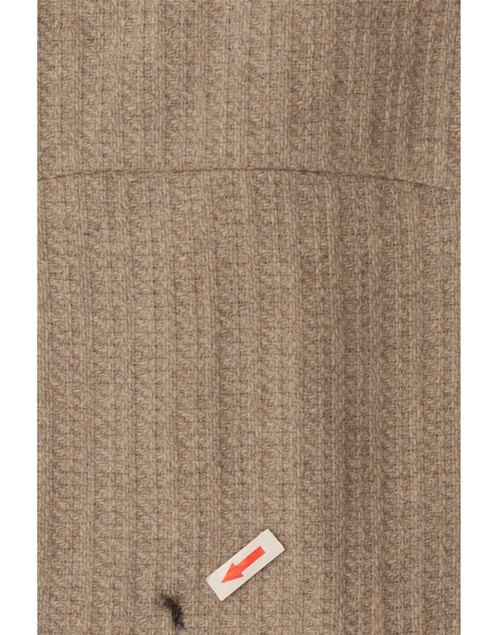 Soprabito aperto oversize da donna Oasis UK 10 piccolo in lana beige
