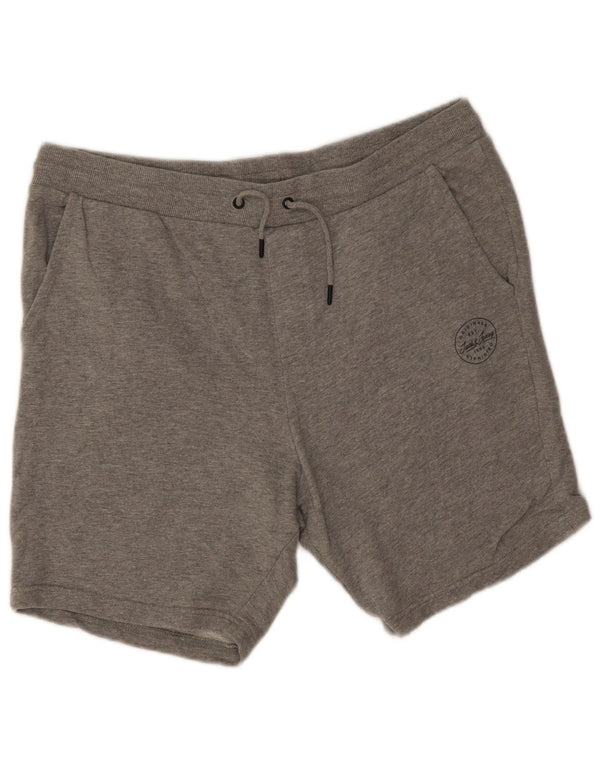 Pantaloncini sportivi da uomo Jack & Jones 2XL Cotone chiazzato grigio