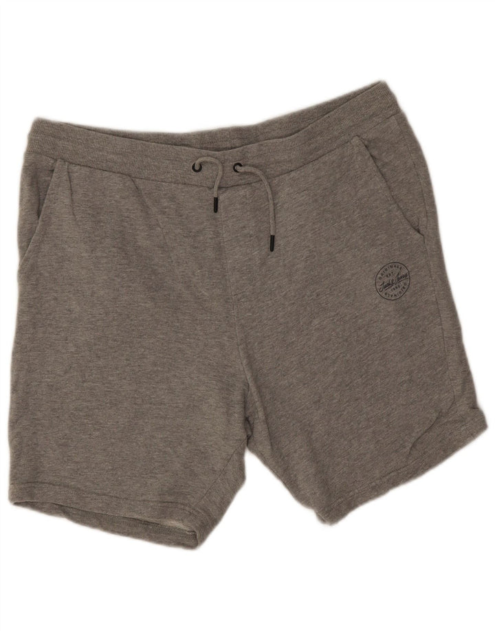 Pantaloncini sportivi da uomo Jack & Jones 2XL Cotone chiazzato grigio