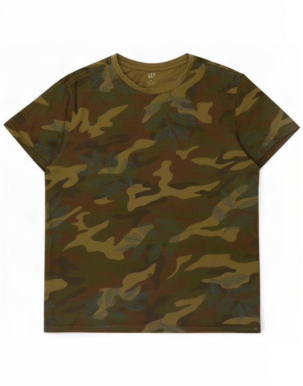 Gap T-shirt da uomo Top in cotone mimetico medio kaki