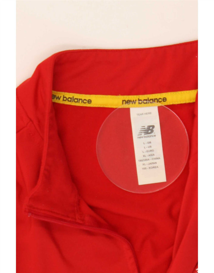 New Balance Uomo Liverpool Grafica Pullover Tuta Top Grande Rosso