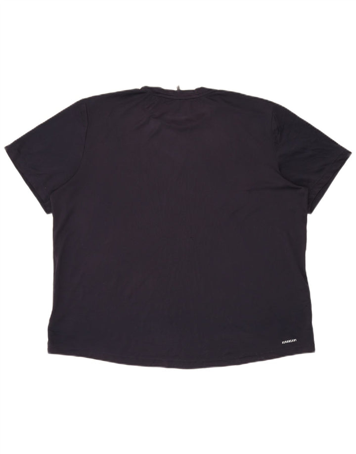 T-shirt ADIDAS da uomo Aeroready Top XL poliestere blu navy