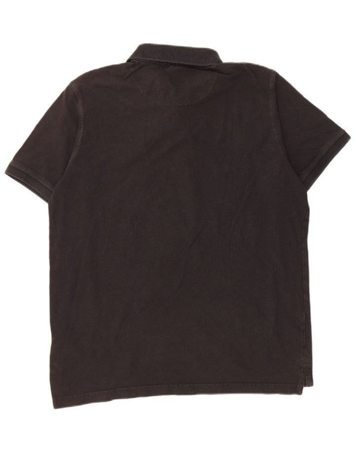 Polo da uomo Regular Fit Pierre Cardin in cotone nero medio