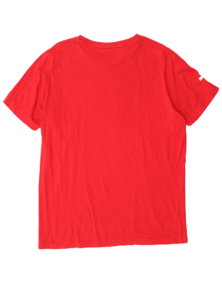 Puma Uomo Ferrari T-shirt grafica Top Rosso medio