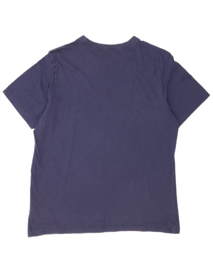 T-shirt grafica da uomo Nike Top in cotone blu navy medio