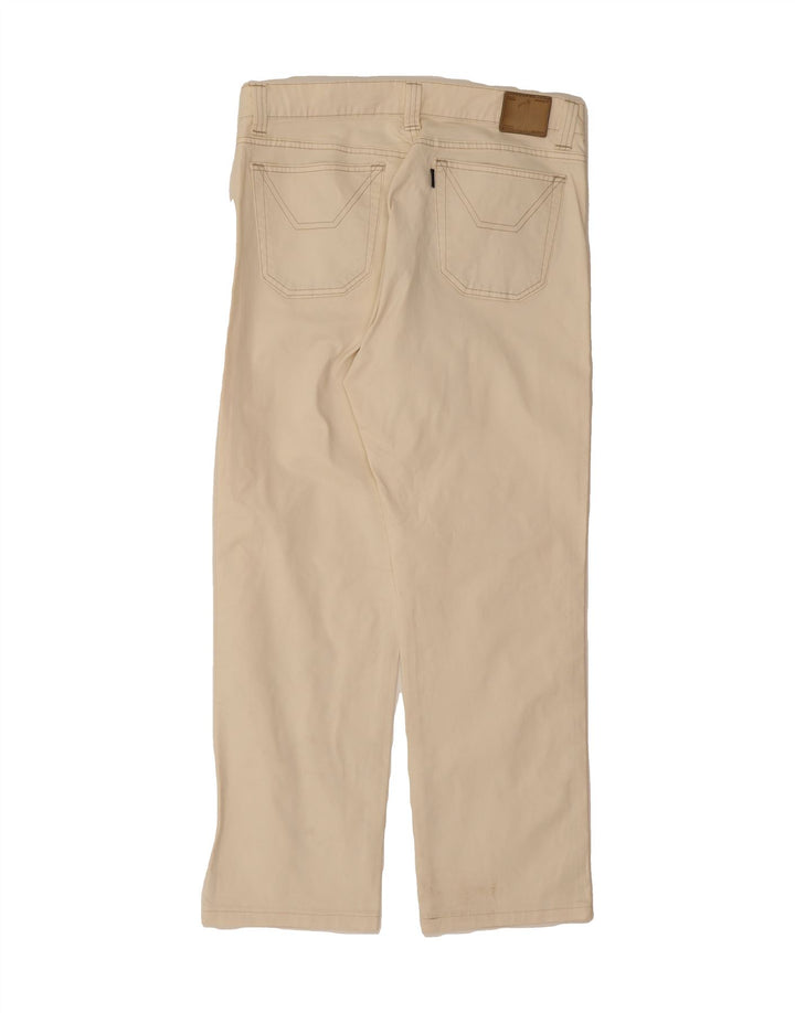 JECKERSON Womens Straight Jeans W36 L29 Beige Cotton Vintage Jeckerson and Second-Hand Jeckerson from Messina Hembry 