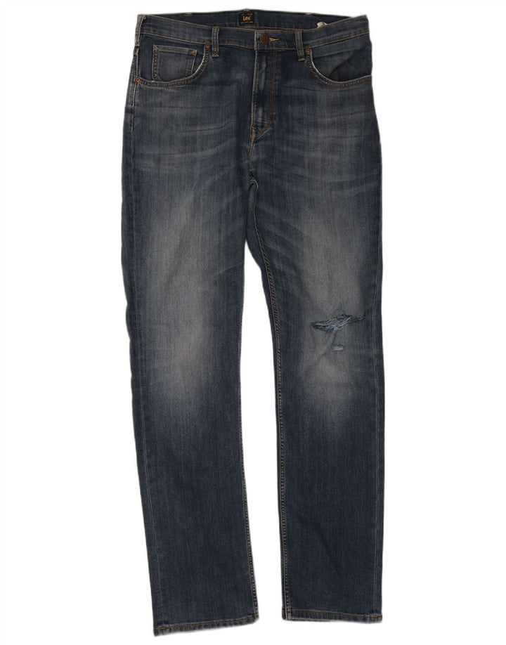 Jeans dritti da uomo Lee Brooklyn W36 L34 cotone blu