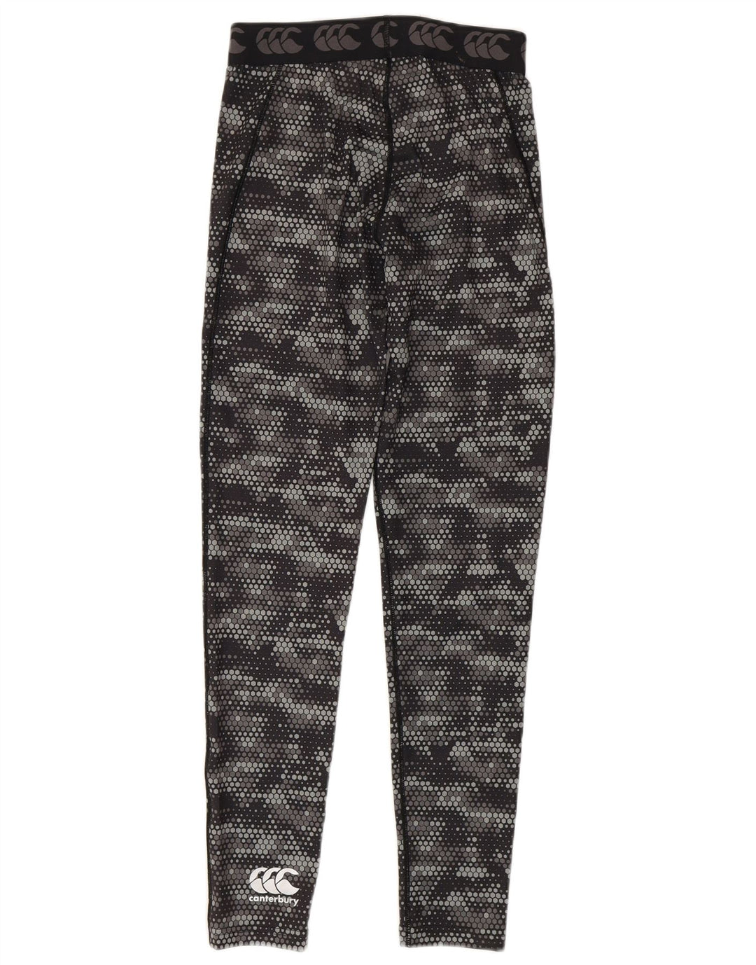 Leggings grafici da donna Canterbury UK 8 Small Poliestere geometrico nero