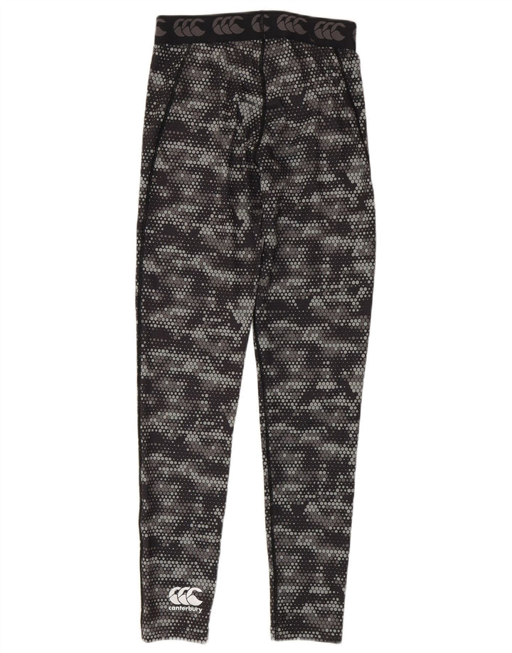 Leggings grafici da donna Canterbury UK 8 Small Poliestere geometrico nero
