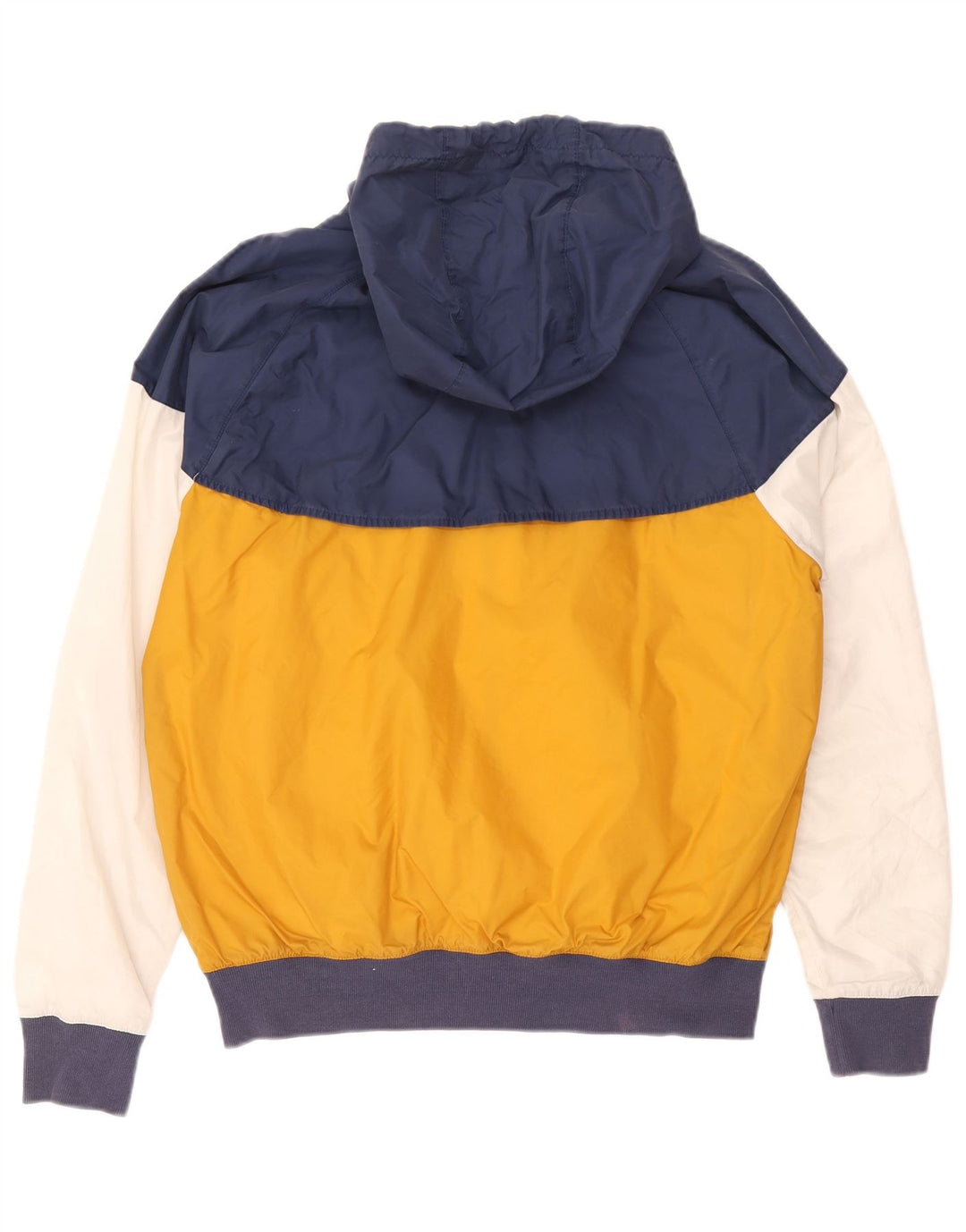 Giacca antipioggia con cappuccio Nike da uomo UK 36 piccola in nylon color block multicolore