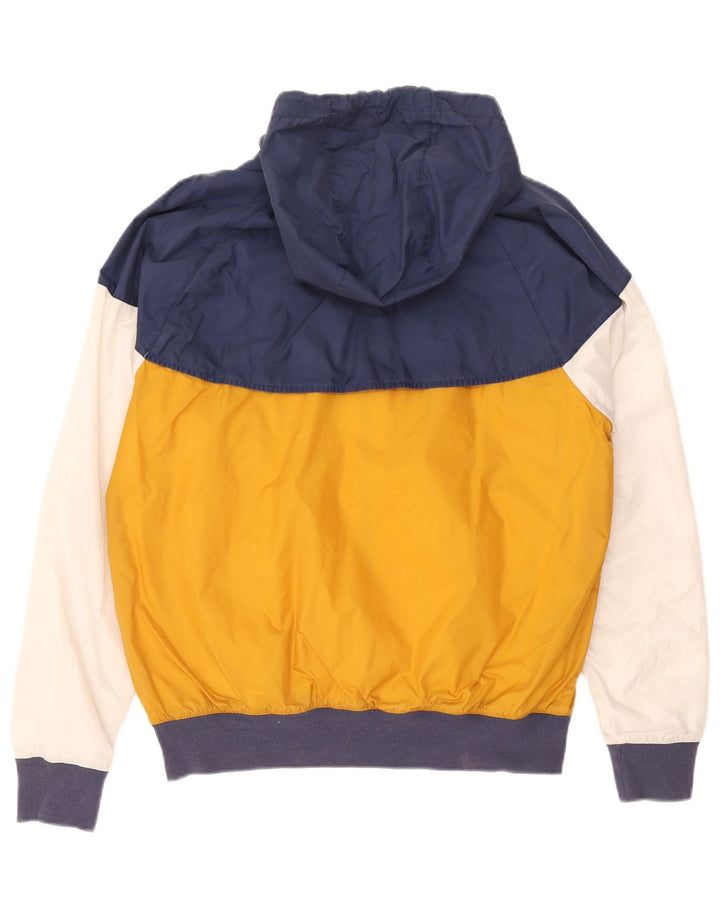 Giacca antipioggia con cappuccio Nike da uomo UK 36 piccola in nylon color block multicolore