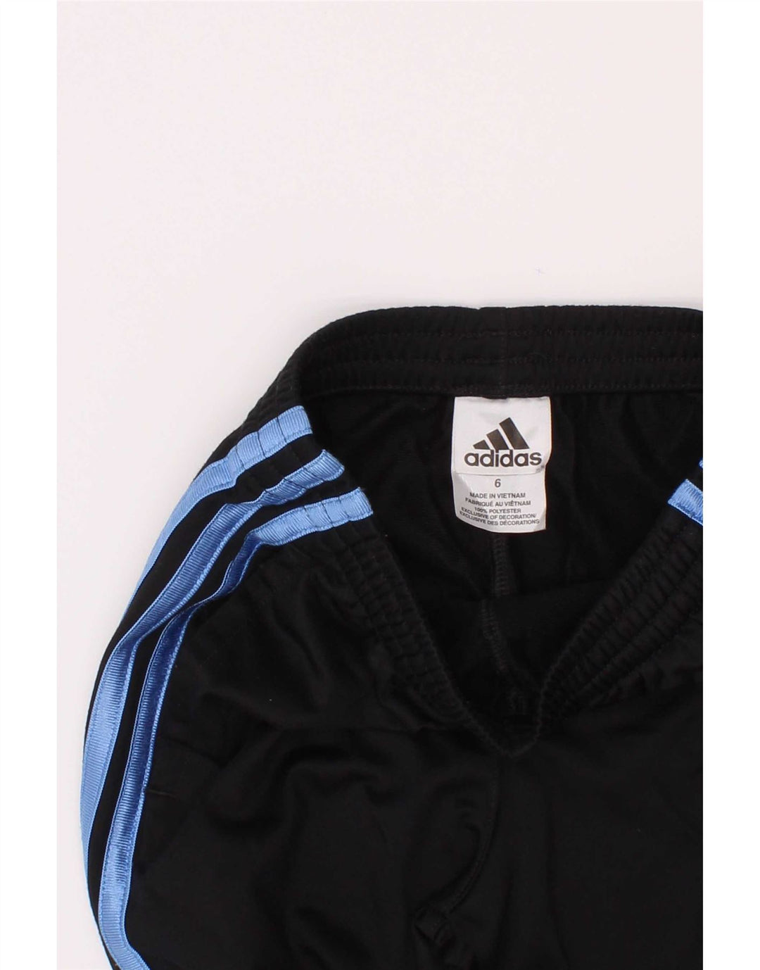 Pantaloni della tuta da ragazzo Adidas 5-6 anni in poliestere nero