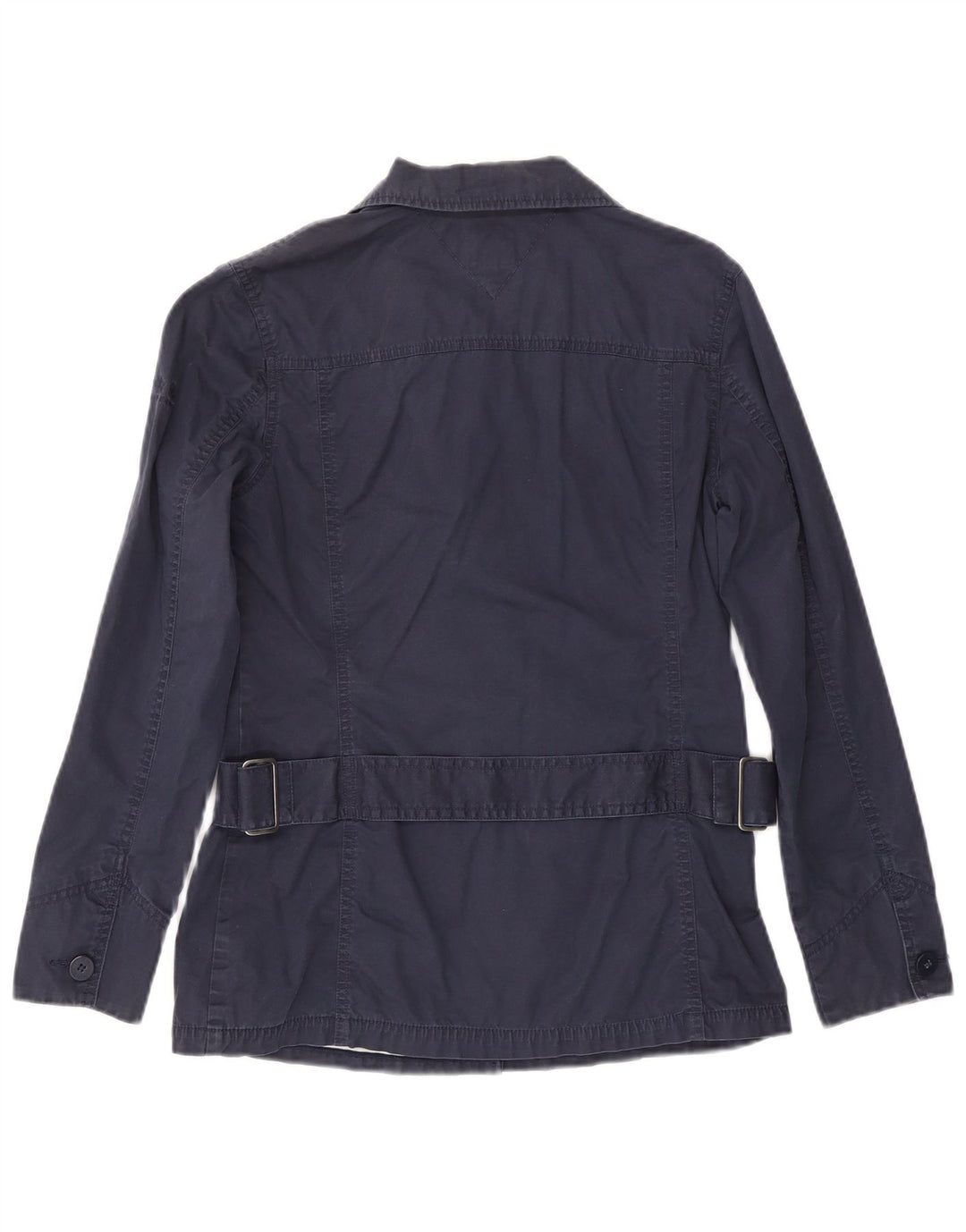 Giacca militare da donna Tommy Hilfiger UK 14 cotone blu navy medio