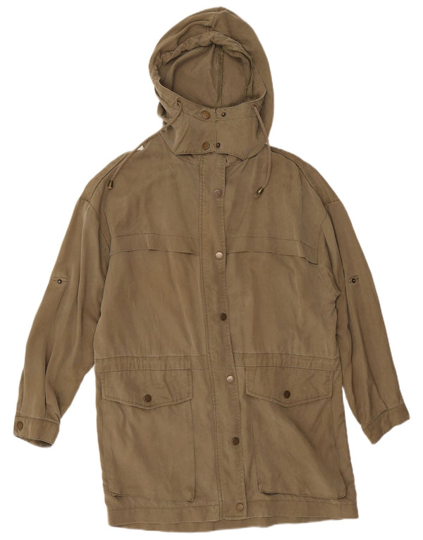 Parka oversize con cappuccio da donna Zara UK 14 medio cachi