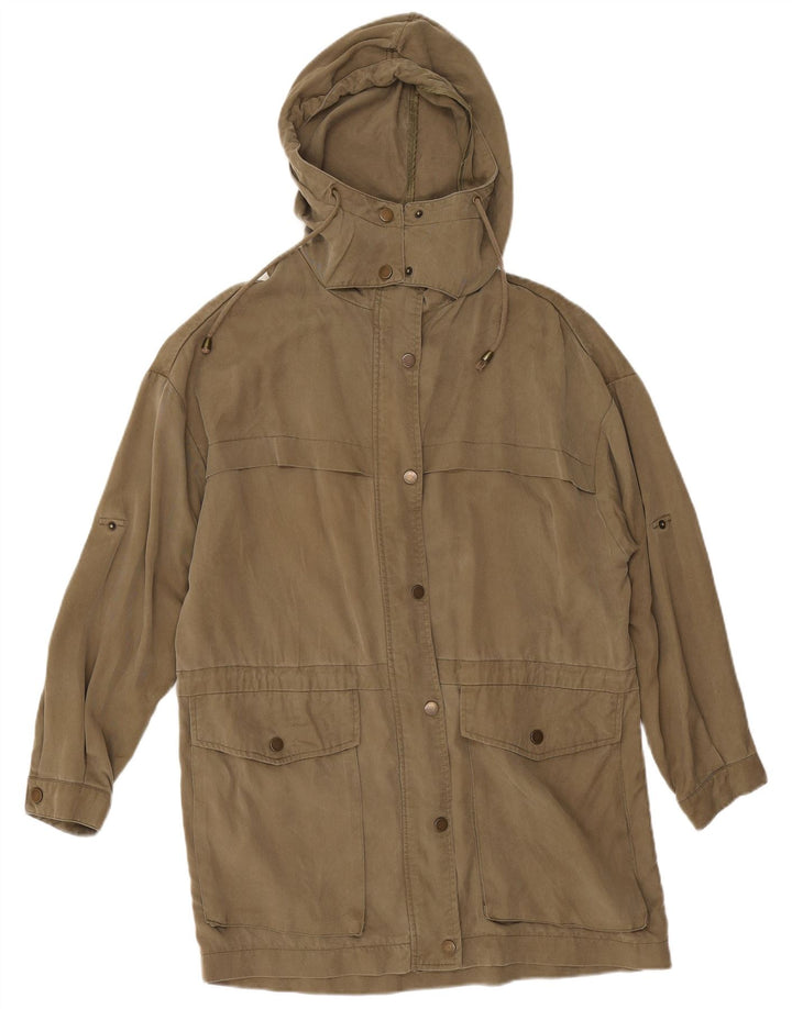 Parka oversize con cappuccio da donna Zara UK 14 medio cachi