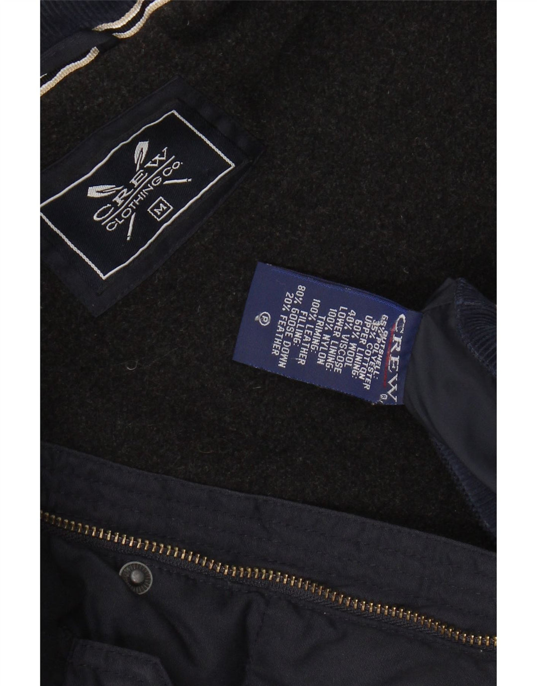 Crew Clothing Gilet imbottito da uomo UK 38 Medio Poliestere blu navy