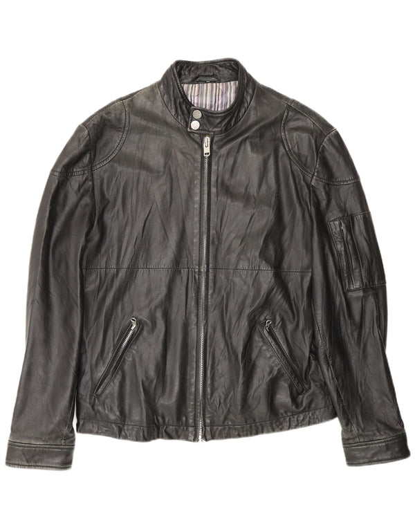 Giacca in Pelle Uomo Carlo Pignatelli IT 50 Large Pelle Nera