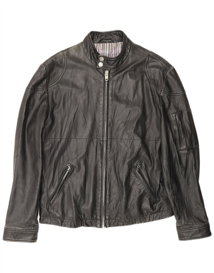 Giacca in Pelle Uomo Carlo Pignatelli IT 50 Large Pelle Nera