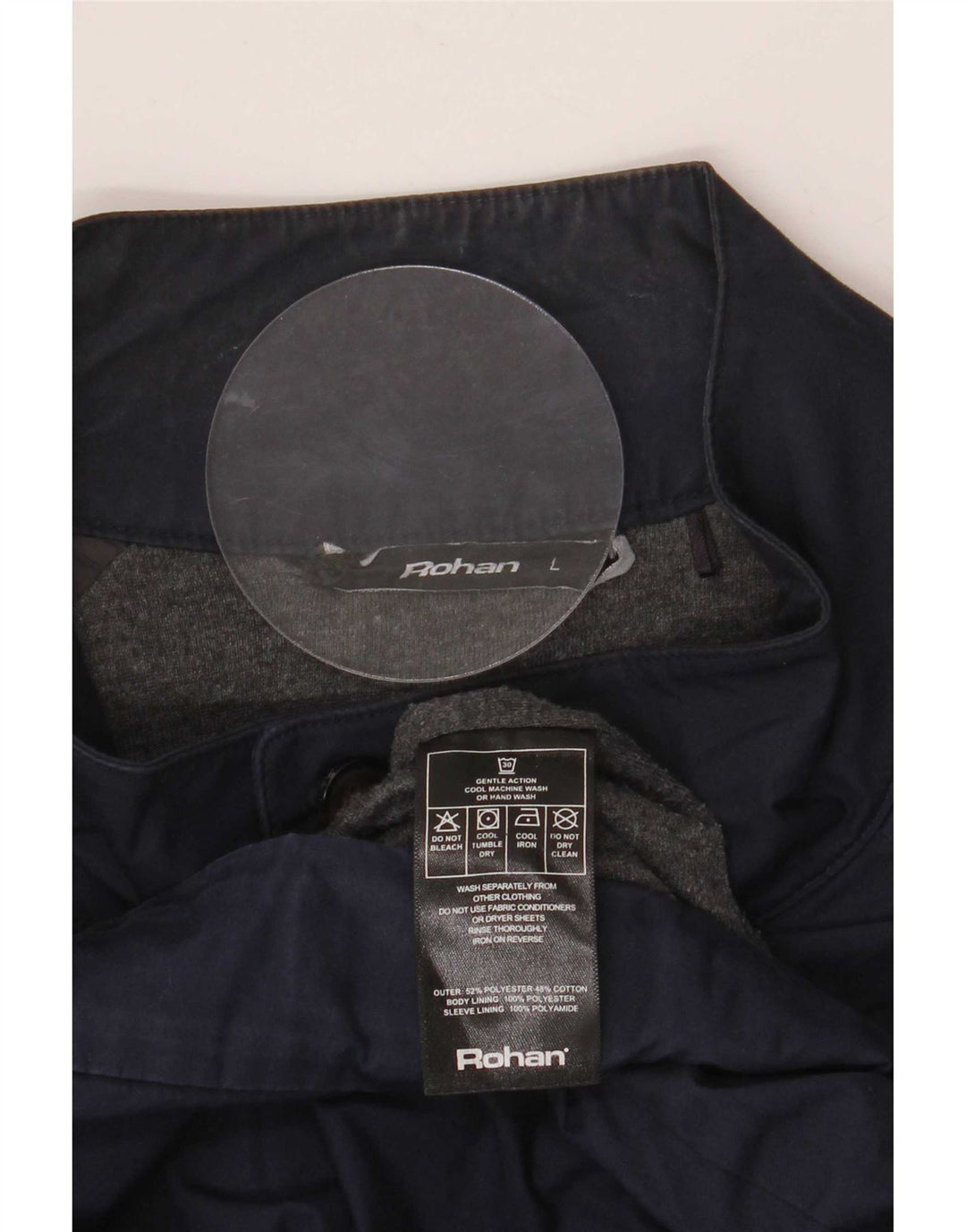 Giubbotto bomber da uomo Rohan UK 40 grande poliestere blu navy