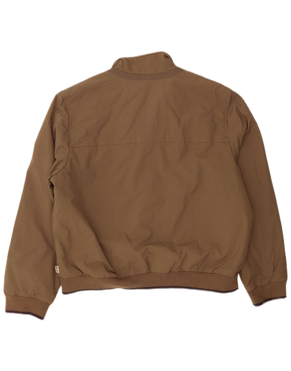 Giubbotto bomber da uomo Geox Respira UK 48 4XL nylon marrone
