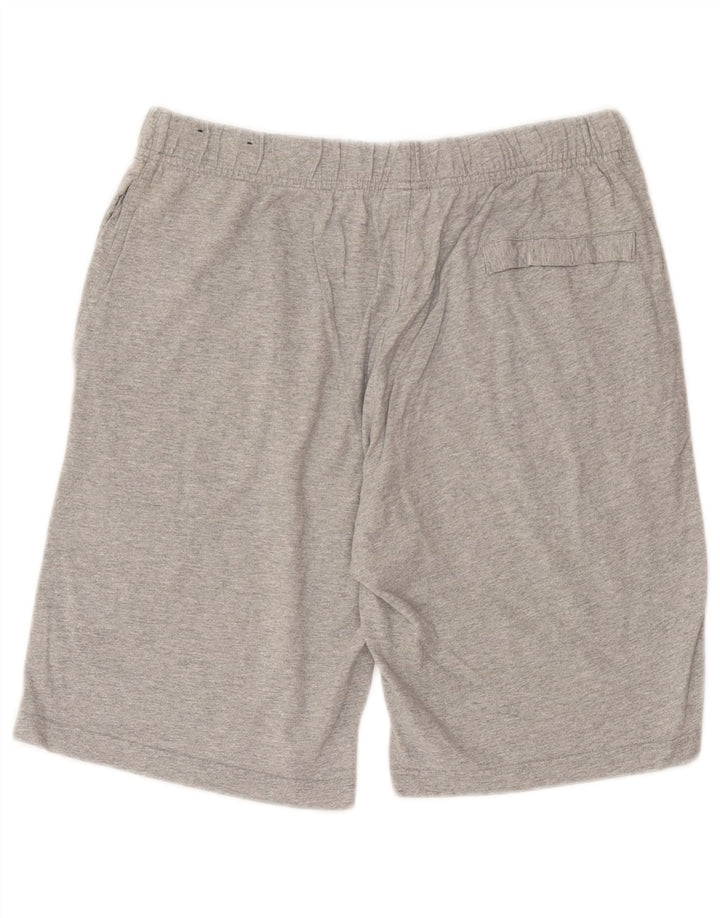 Pantaloncini sportivi da uomo Nike Large in cotone chiazzato grigio