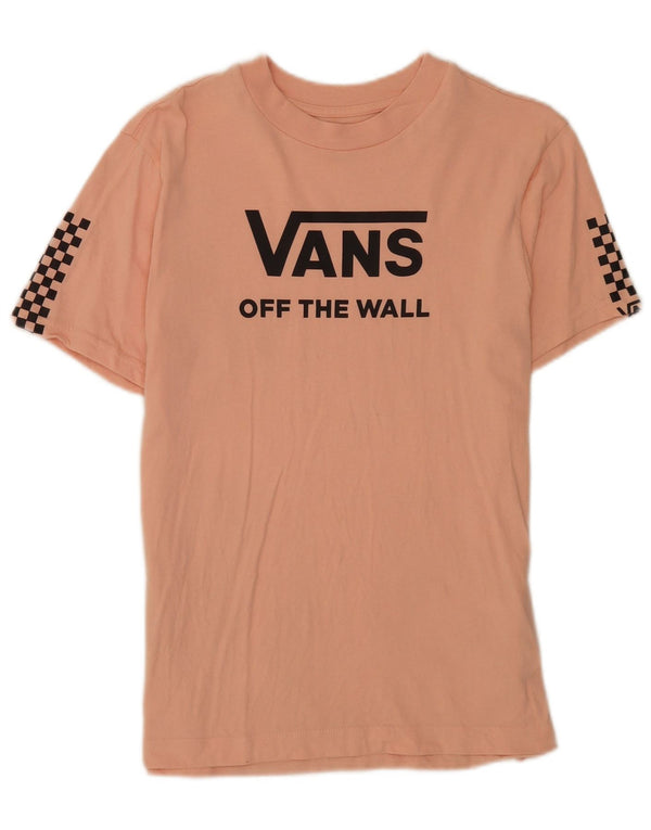 T-shirt grafica da donna Vans Top UK 12 cotone rosa medio