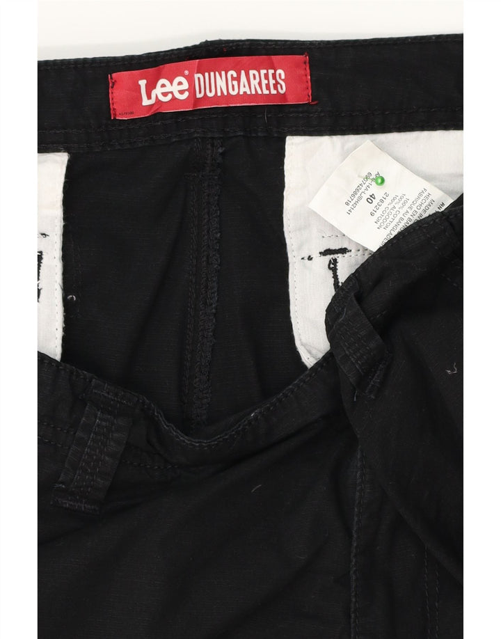 Pantaloncini cargo da uomo Lee Salopette W40 XL in cotone nero