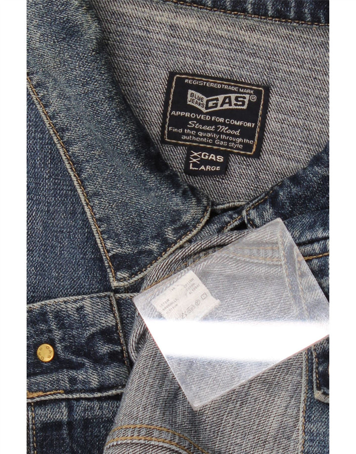 Giacca di jeans da uomo Gas UK 44 2XL Cotone blu