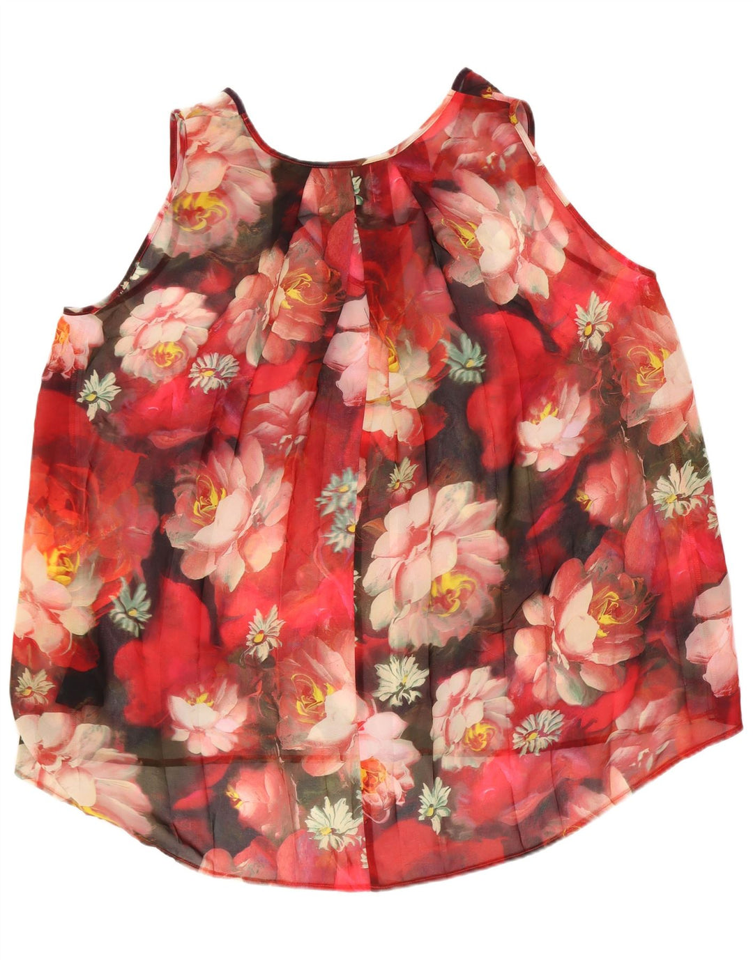Camicetta da donna Ted Baker Top UK 14 Grande poliestere floreale rosso