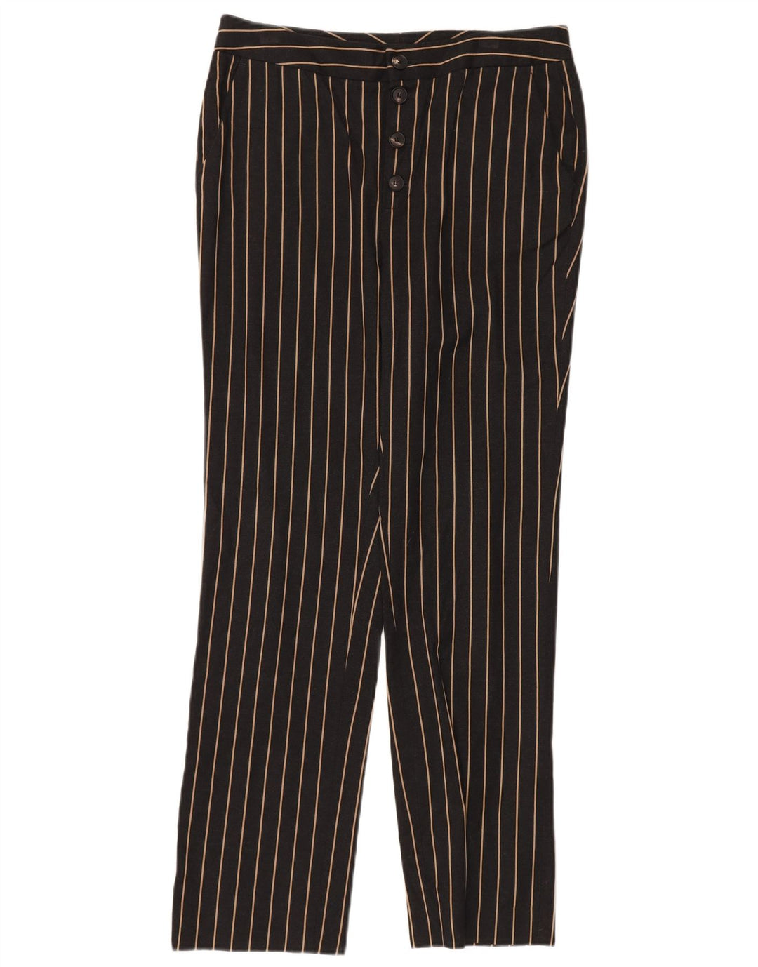 MASSIMO DUTTI Pantaloni chino da donna a vita alta EU 38 Small W28 L28 Nero