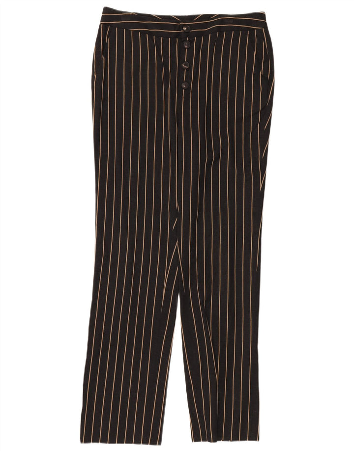 MASSIMO DUTTI Pantaloni chino da donna a vita alta EU 38 Small W28 L28 Nero