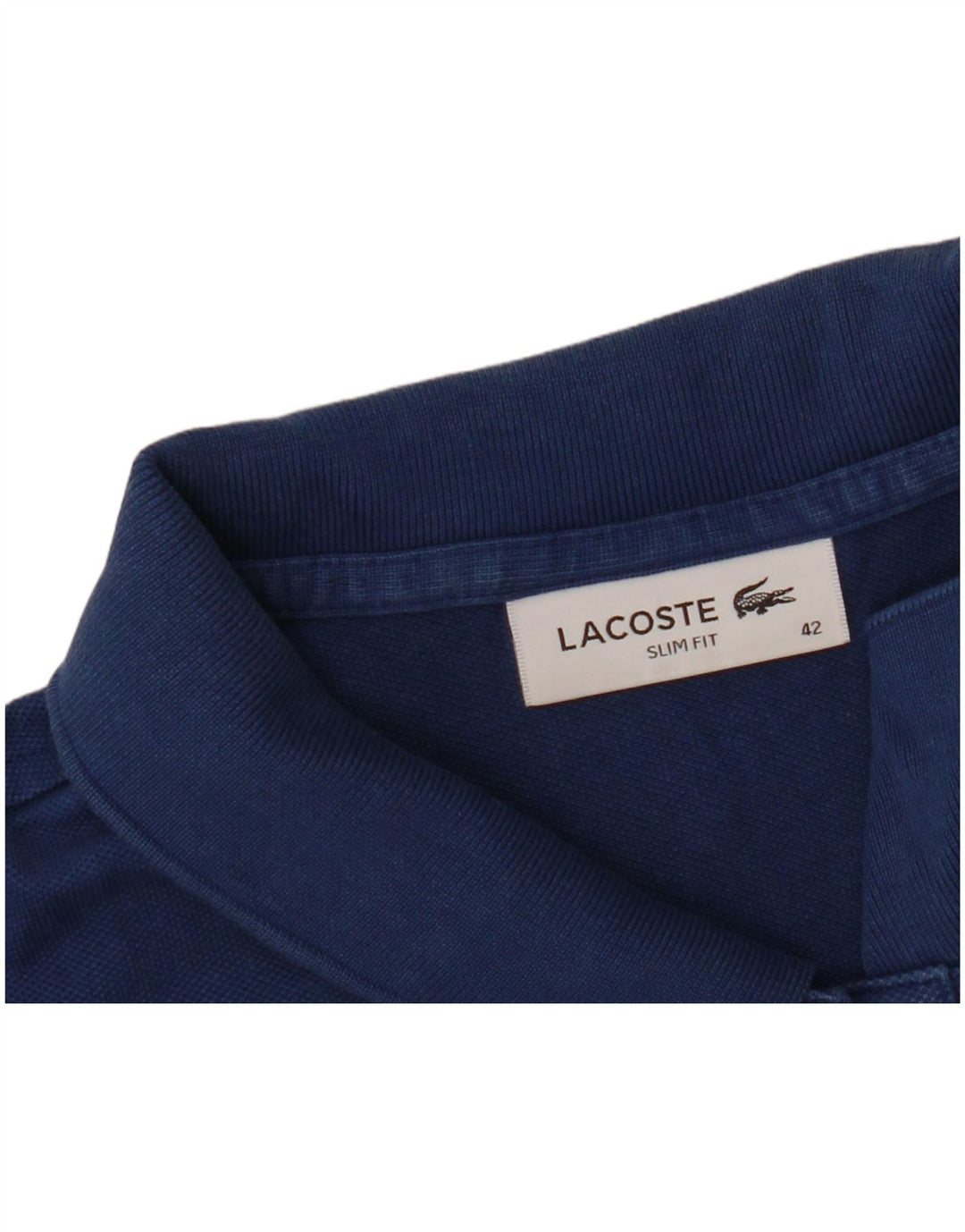 Abito polo da donna slim fit LACOSTE taglia 42 grande blu navy
