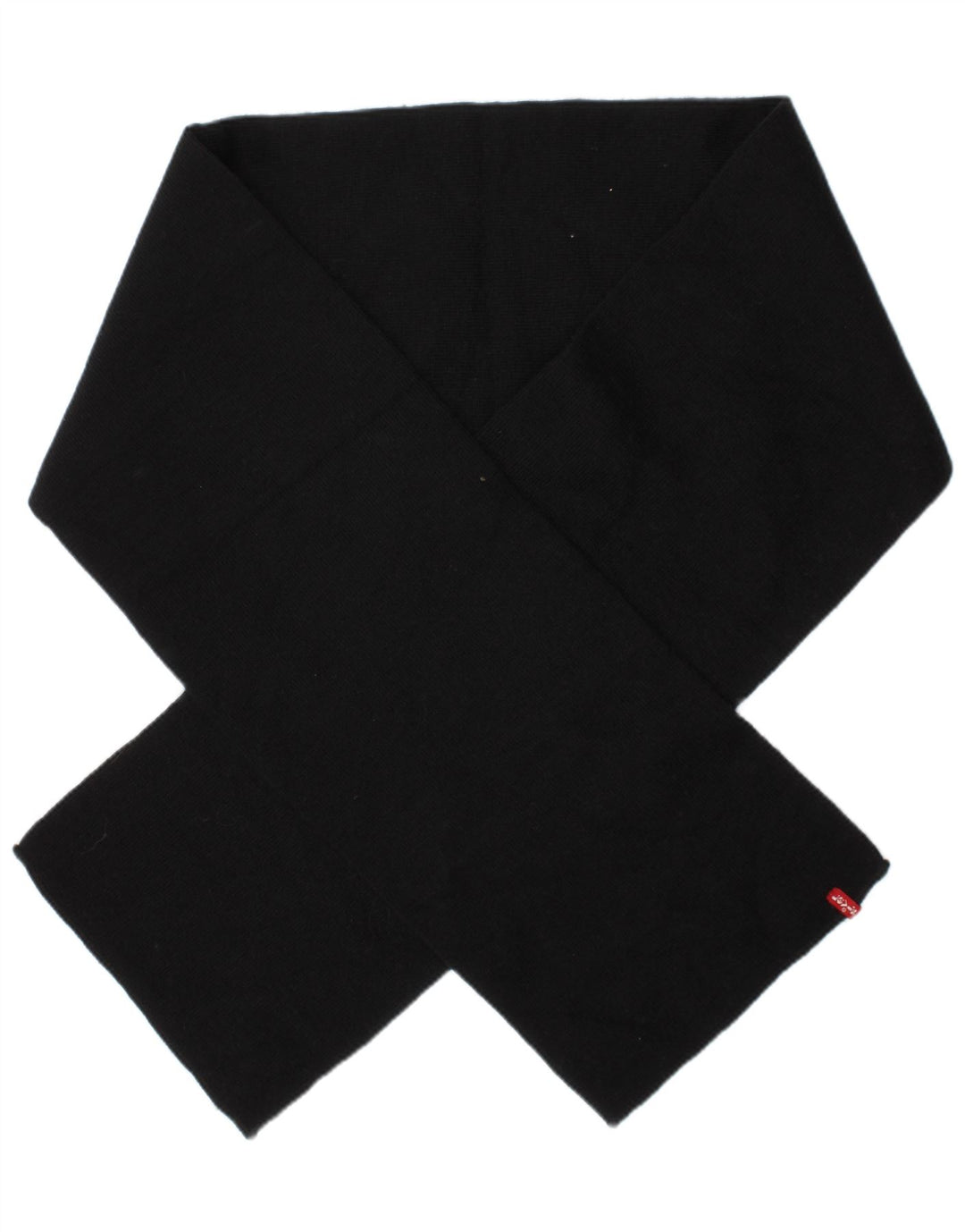 LEVI'S Mens Rectangle Scarf One Size Black Acrylic