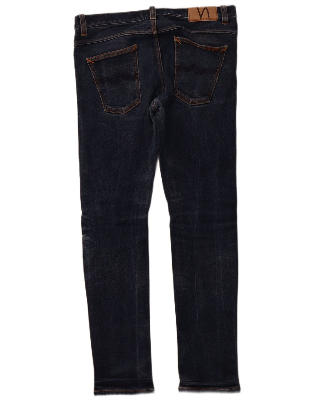 NUDIE JEANS Jeans skinny da uomo W32 L32 Cotone blu