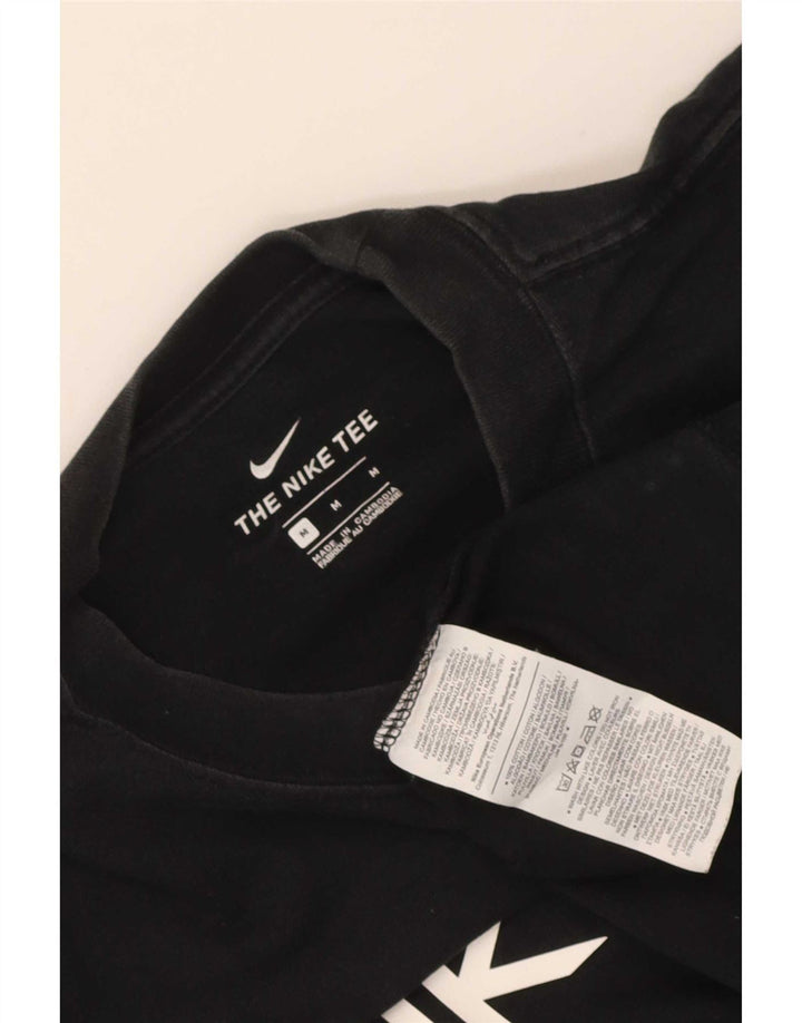 T-shirt grafica da uomo Nike Top in cotone nero medio
