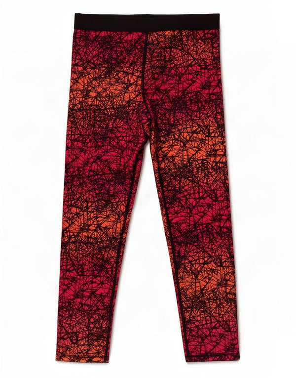 Leggings Capri da donna con motivo astratto Champion UK 16 Large Rosa