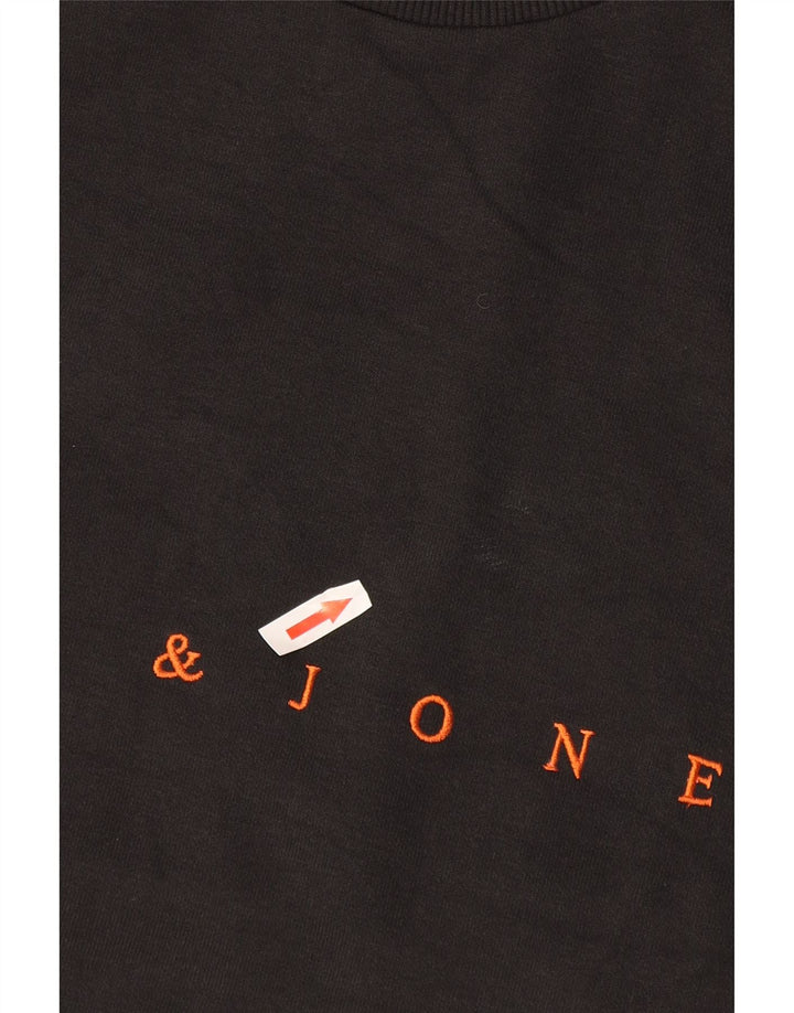 Jack & Jones Felpa con grafica da uomo Maglione in cotone grigio medio