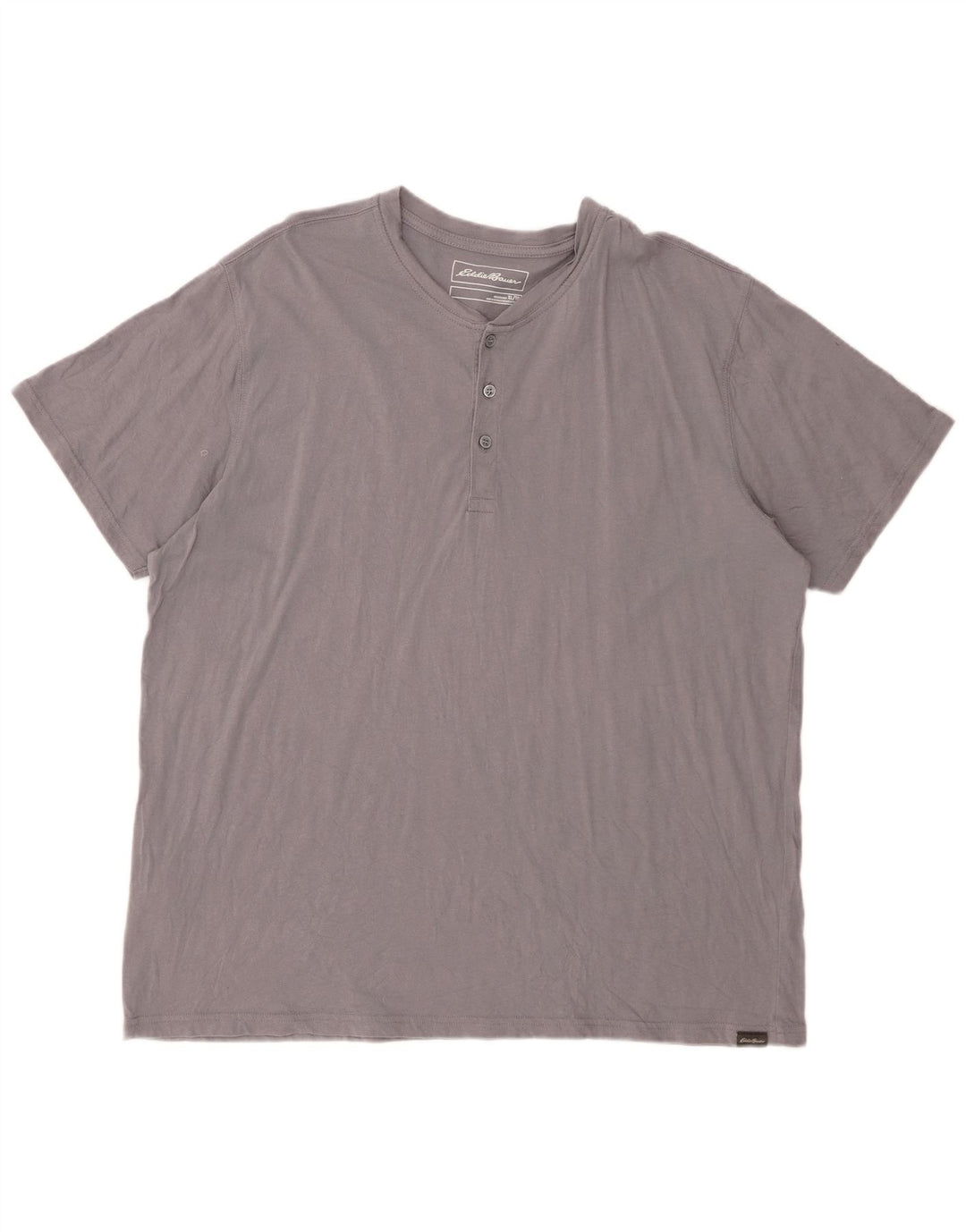 T-shirt da uomo EDDIE BAUER Top XL in cotone grigio