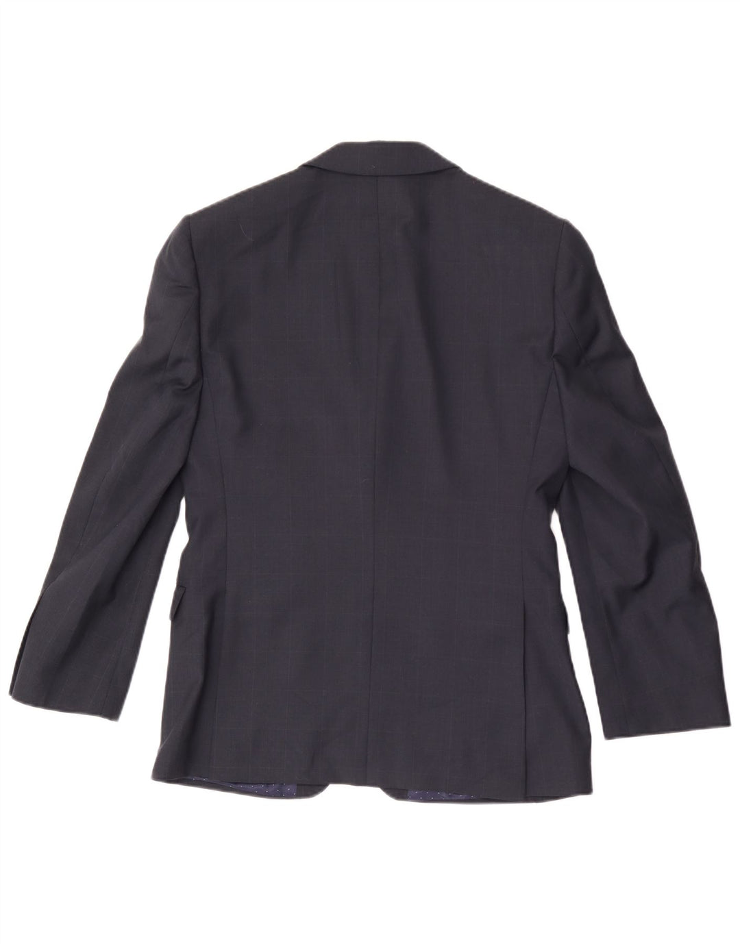 Giacca blazer da uomo a 2 bottoni French Connection UK 36 piccola in lana blu navy