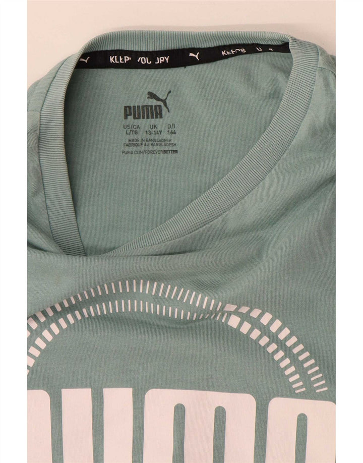 Maglietta grafica da ragazzo Puma 13-14 anni Verde